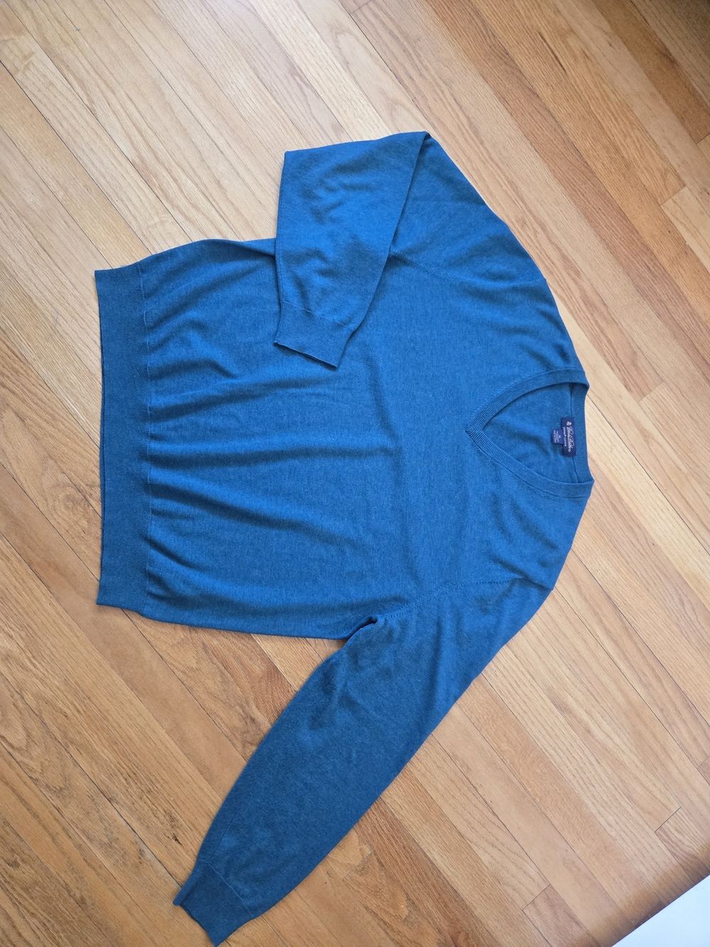 Brooks Brothers 100% Supima Cotton Dark-Cyan mens XL Crewneck